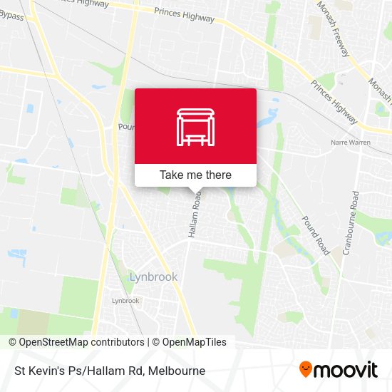 St Kevin's Ps/Hallam Rd map