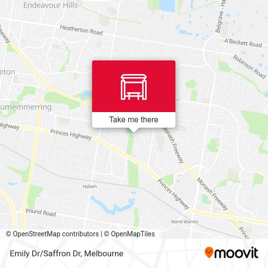 Emily Dr/Saffron Dr map