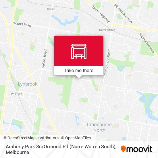 Mapa Amberly Park Sc / Ormond Rd (Narre Warren South)