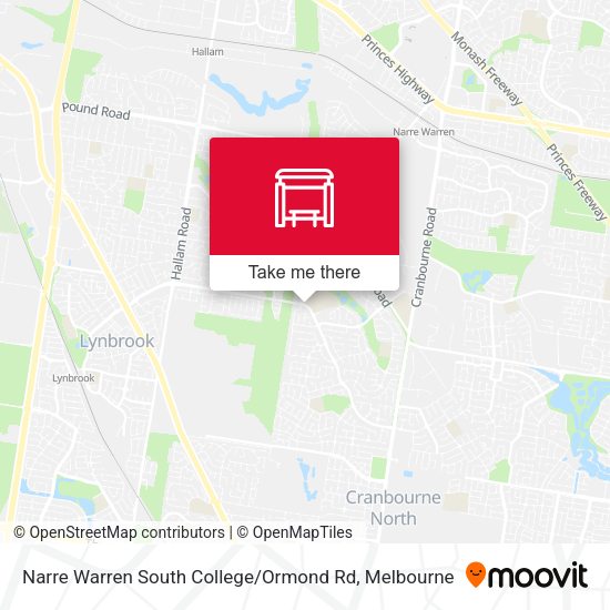 Narre Warren South College / Ormond Rd map