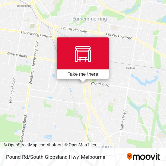 Pound Rd/South Gippsland Hwy map