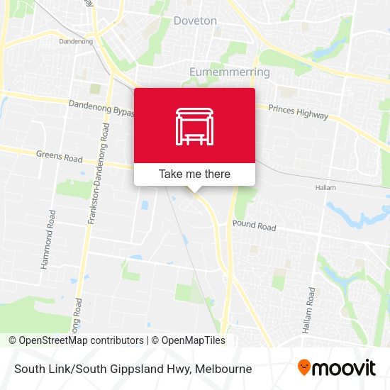 South Link/South Gippsland Hwy map