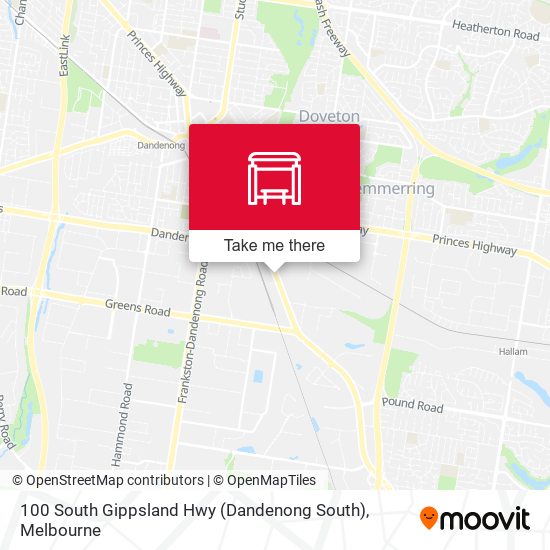 Mapa 100 South Gippsland Hwy (Dandenong South)