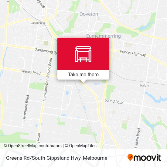 Greens Rd/South Gippsland Hwy map