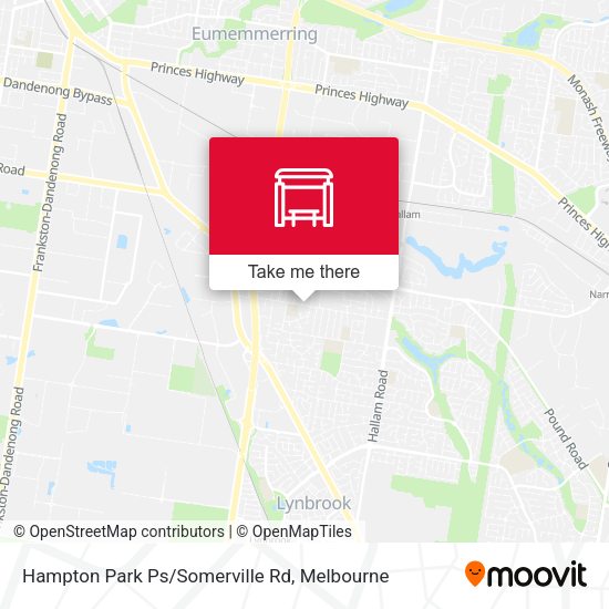 Hampton Park Ps/Somerville Rd map