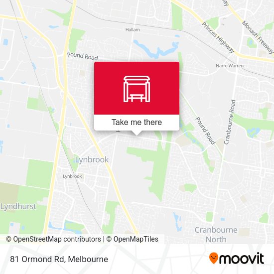 81 Ormond Rd map