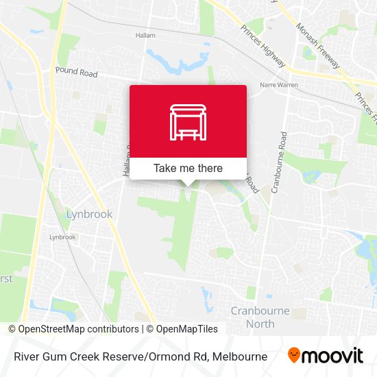 River Gum Creek Reserve / Ormond Rd map