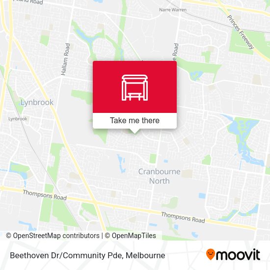 Beethoven Dr/Community Pde map