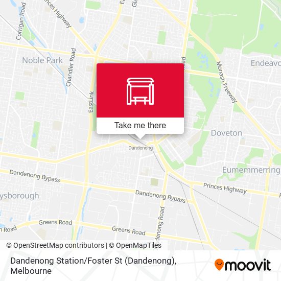 Dandenong Station / Foster St map