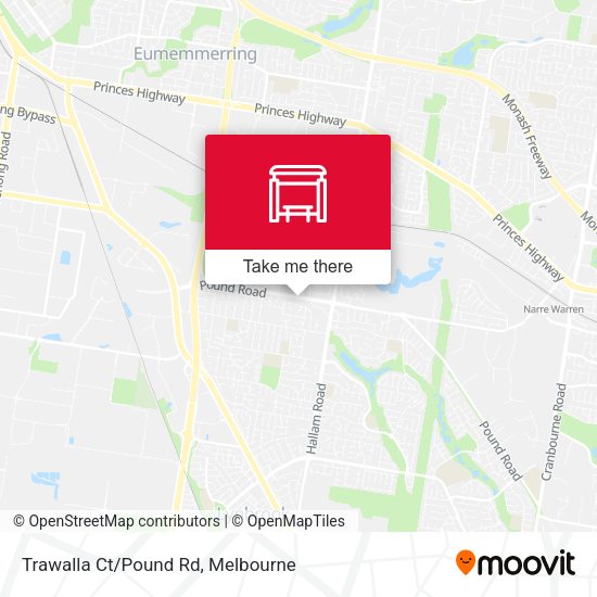 Trawalla Ct/Pound Rd map