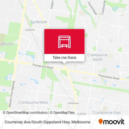 Courtenay Ave / South Gippsland Hwy map