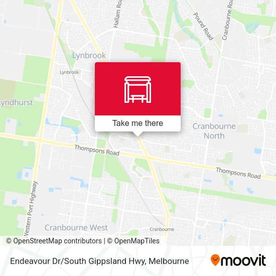 Endeavour Dr / South Gippsland Hwy map