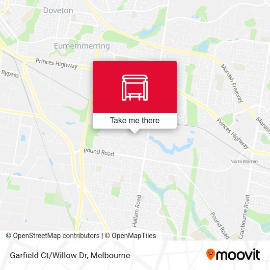 Garfield Ct/Willow Dr map