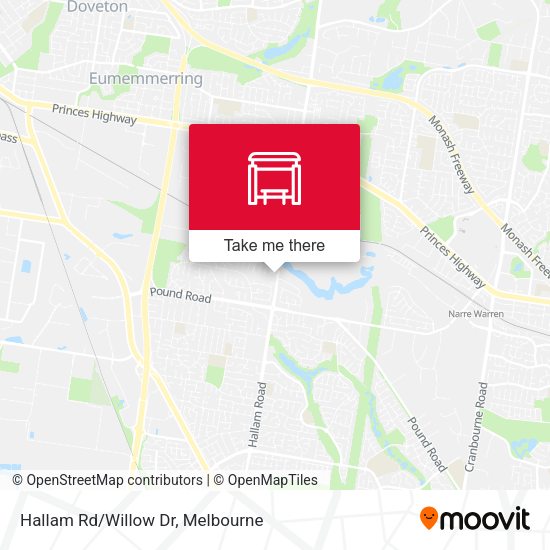 Hallam Rd/Willow Dr map