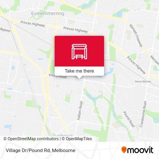 Village Dr/Pound Rd map