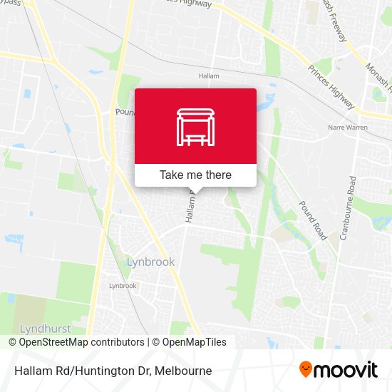 Hallam Rd/Huntington Dr map