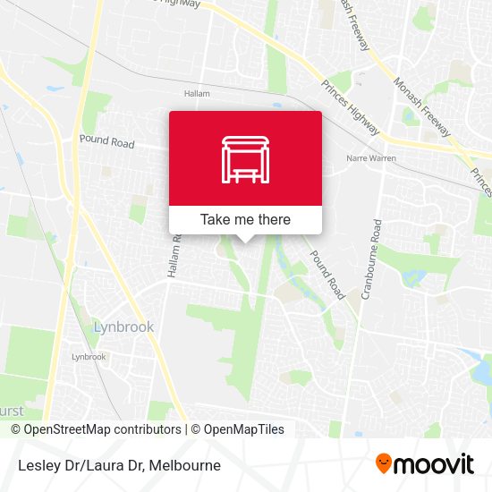 Lesley Dr/Laura Dr map