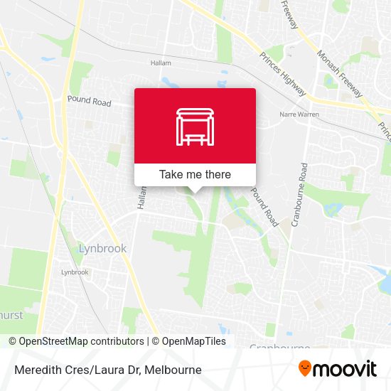 Meredith Cres/Laura Dr map