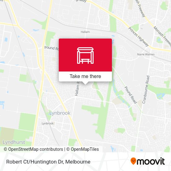 Robert Ct/Huntington Dr map