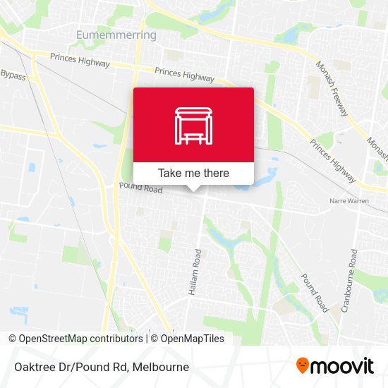 Oaktree Dr/Pound Rd map