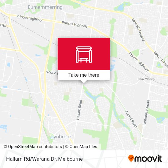Hallam Rd/Warana Dr map