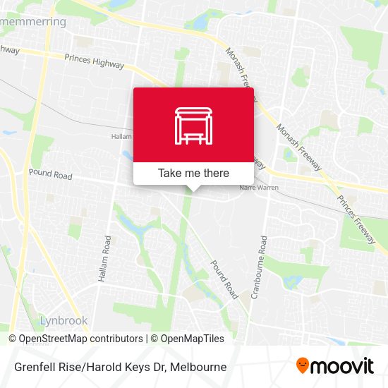 Grenfell Rise/Harold Keys Dr map