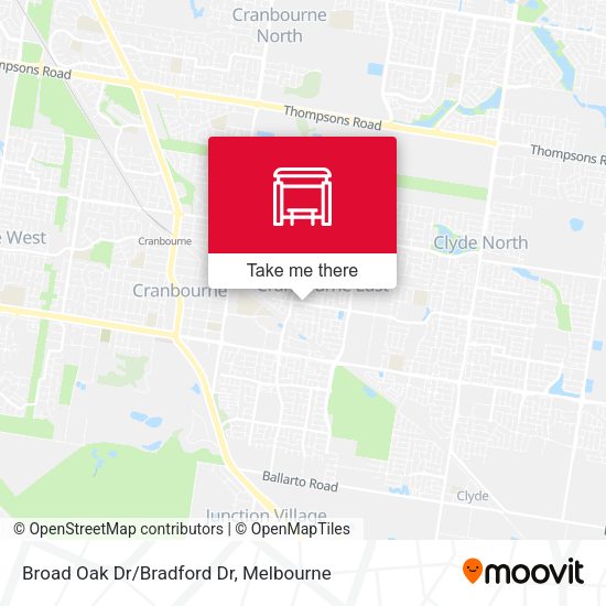 Broad Oak Dr/Bradford Dr map
