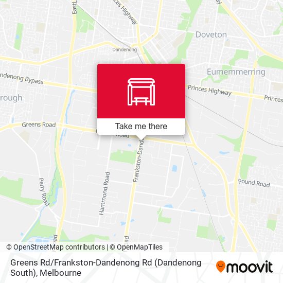 Greens Rd / Frankston-Dandenong Rd (Dandenong South) map