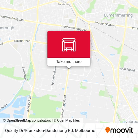 Quality Dr / Frankston-Dandenong Rd map
