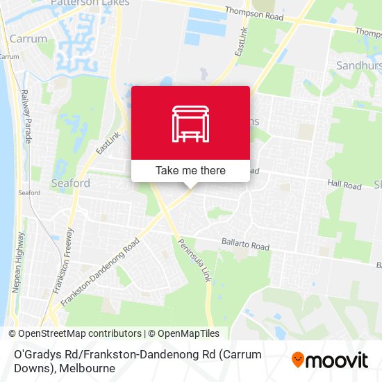 O'Gradys Rd / Frankston-Dandenong Rd (Carrum Downs) map