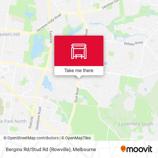 Bergins Rd/Stud Rd (Rowville) map