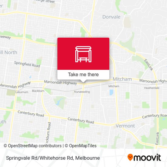 Springvale Rd/Whitehorse Rd map