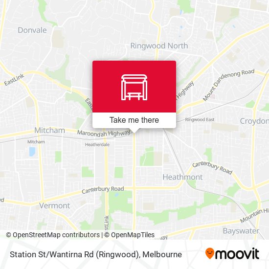 Station St / Wantirna Rd (Ringwood) map