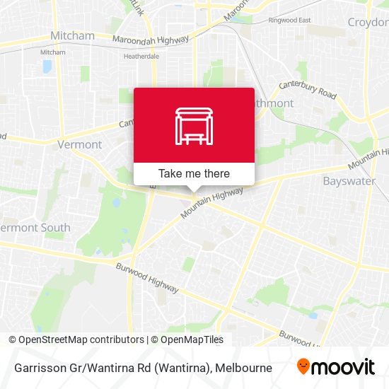 Mapa Garrisson Gr / Wantirna Rd