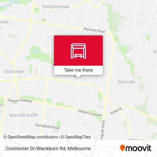 Colchester Dr/Blackburn Rd map