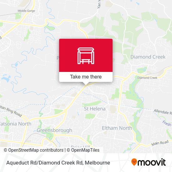 Aqueduct Rd/Diamond Creek Rd map