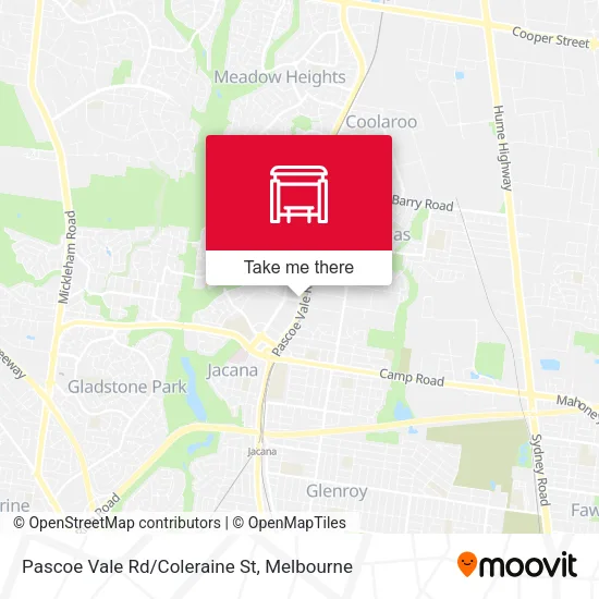 Pascoe Vale Rd/Coleraine St map