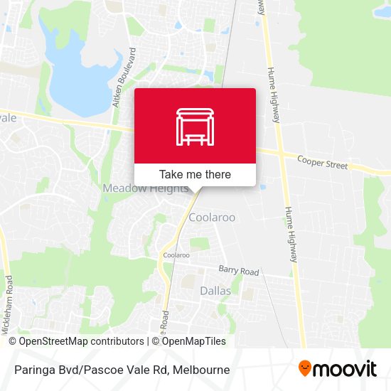 Paringa Bvd/Pascoe Vale Rd map