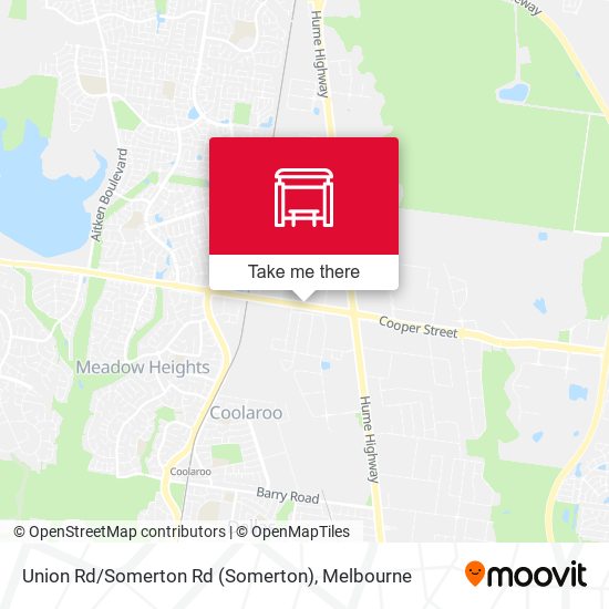Union Rd / Somerton Rd map