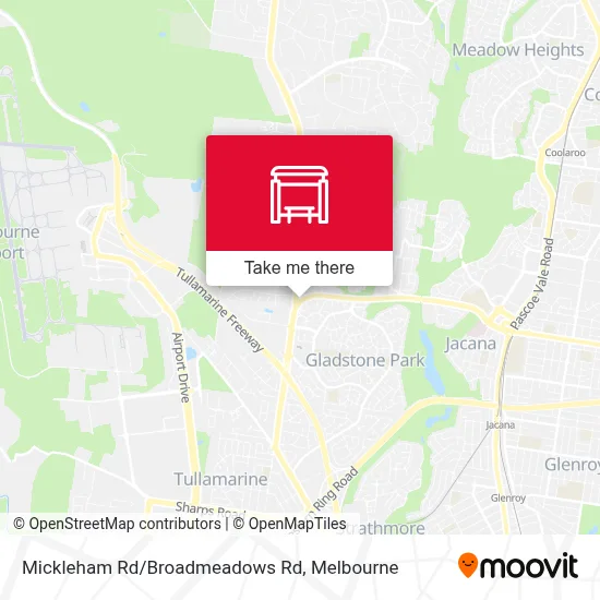 Mapa Mickleham Rd/Broadmeadows Rd