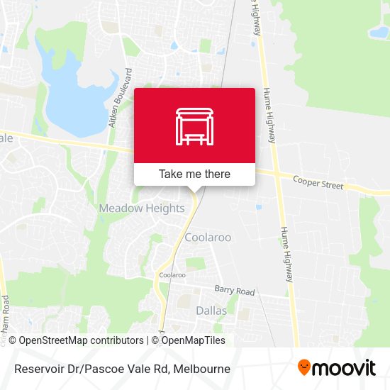 Reservoir Dr/Pascoe Vale Rd map
