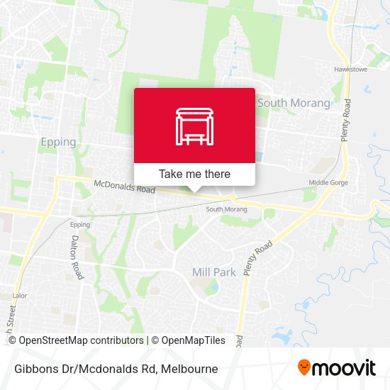 Gibbons Dr/Mcdonalds Rd map