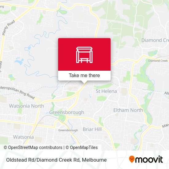 Oldstead Rd/Diamond Creek Rd map