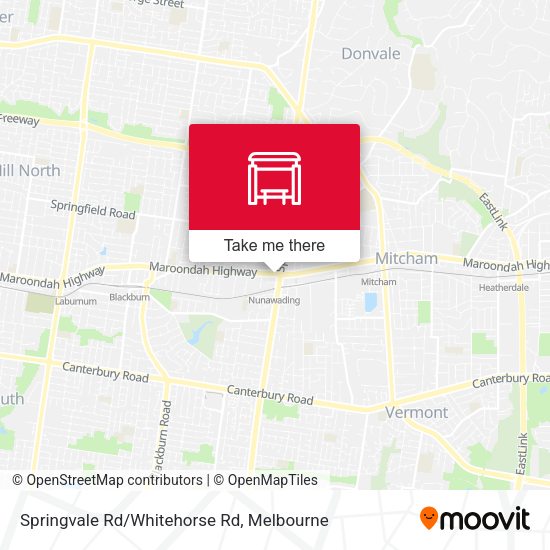 Springvale Rd/Whitehorse Rd map