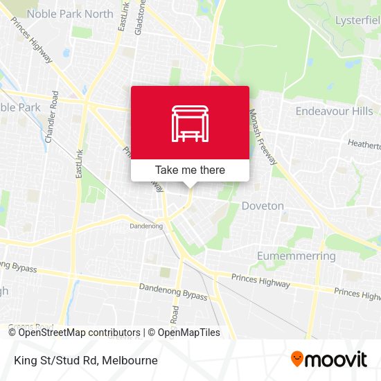 King St/Stud Rd map