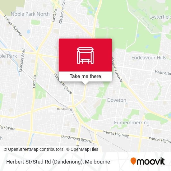 Herbert St/Stud Rd (Dandenong) map