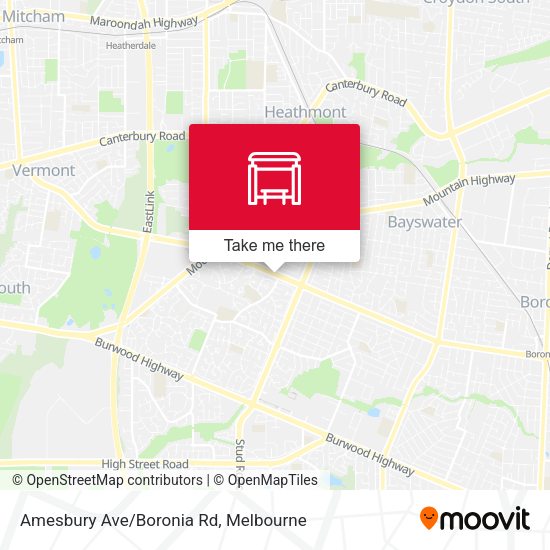 Amesbury Ave/Boronia Rd map