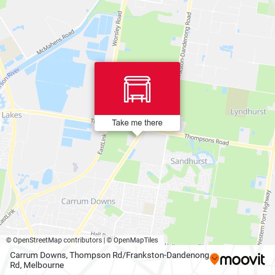 Carrum Downs, Thompson Rd / Frankston-Dandenong Rd map