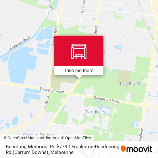 Mapa Bunurong Memorial Park / 790 Frankston-Dandenong Rd (Carrum Downs)