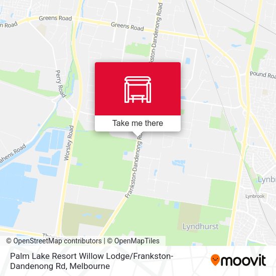 Palm Lake Resort Willow Lodge / Frankston-Dandenong Rd map